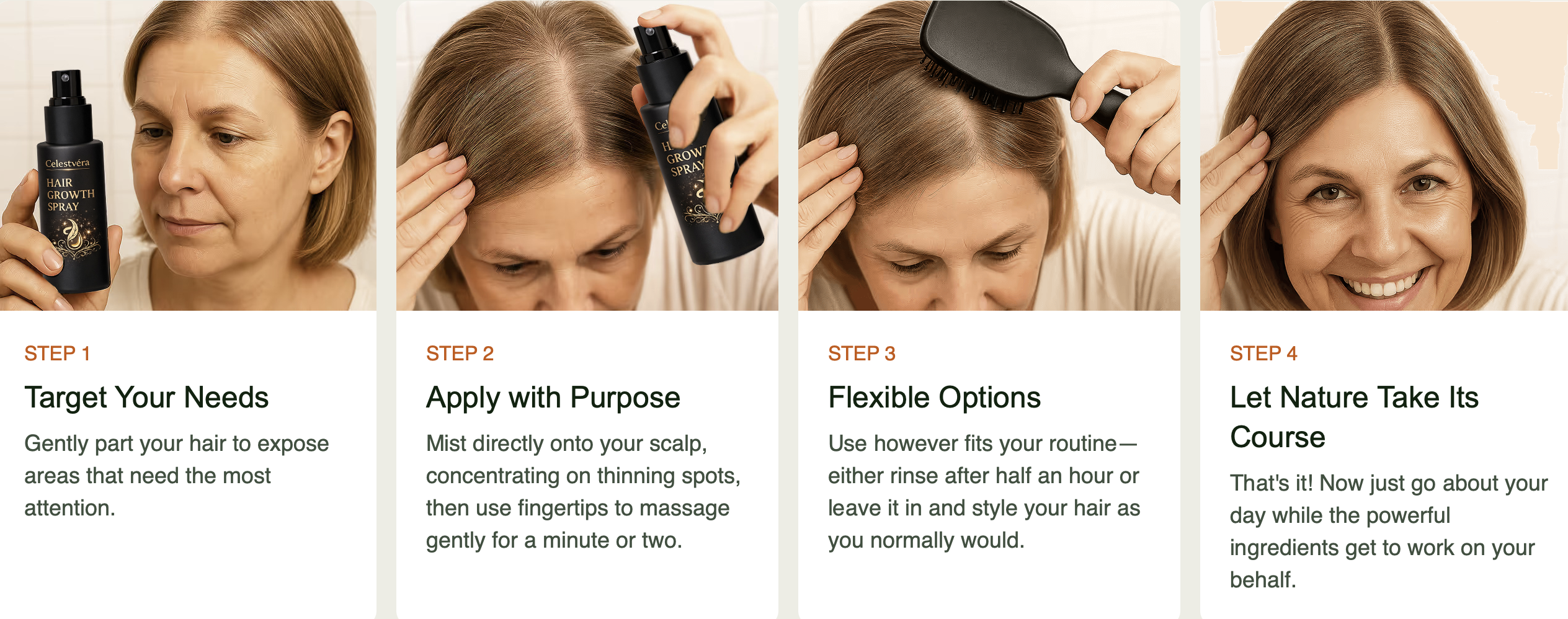 Thicker, Healthier Hair With Celestvéra Hair Spray