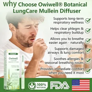 Owiwell® Botanical LungCare Mullein Diffuser