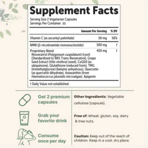 Eternal Supplements Pure NMN 10 in 1 Capsules