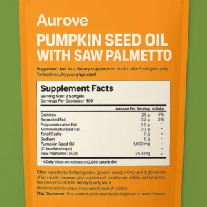Aurove™ Pumpkin Seed Oil Softgels
