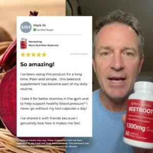 Nevo Nutrition Premium Beetroot Capsules To Support Natural Energy & Vitality