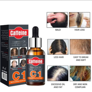 Caffeine C1 essential oil for hair