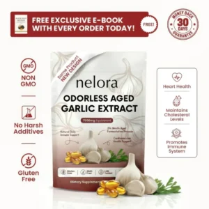 Nelora™ Aged Garlic Extract – 7500mg Odorless Softgels