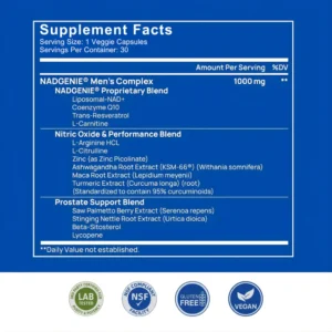 Vantique NAD+ Supplement for Men