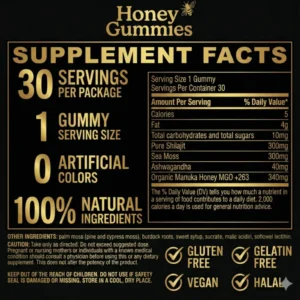 Honey Gummies™ vitality booster