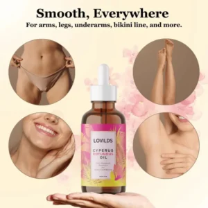 LOVILDS™ Natural Hair Removal Oil for Smooth, Radiant Skin