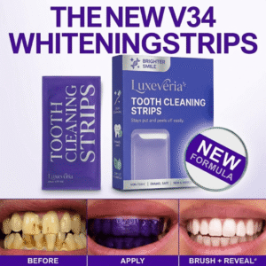 Luxevéria Tooth Cleaning Strips Brighter Smile