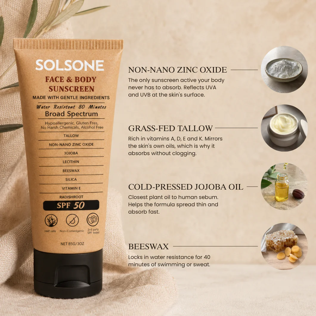 Solsone Face & Body Sunscreen SPF 50